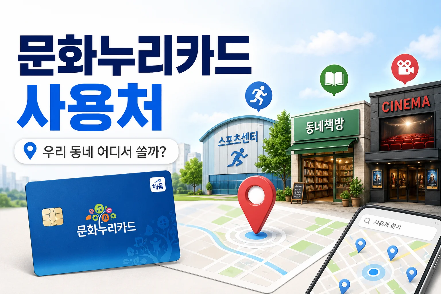 우리 동네 문화누리카드 사용처 찾는 방법