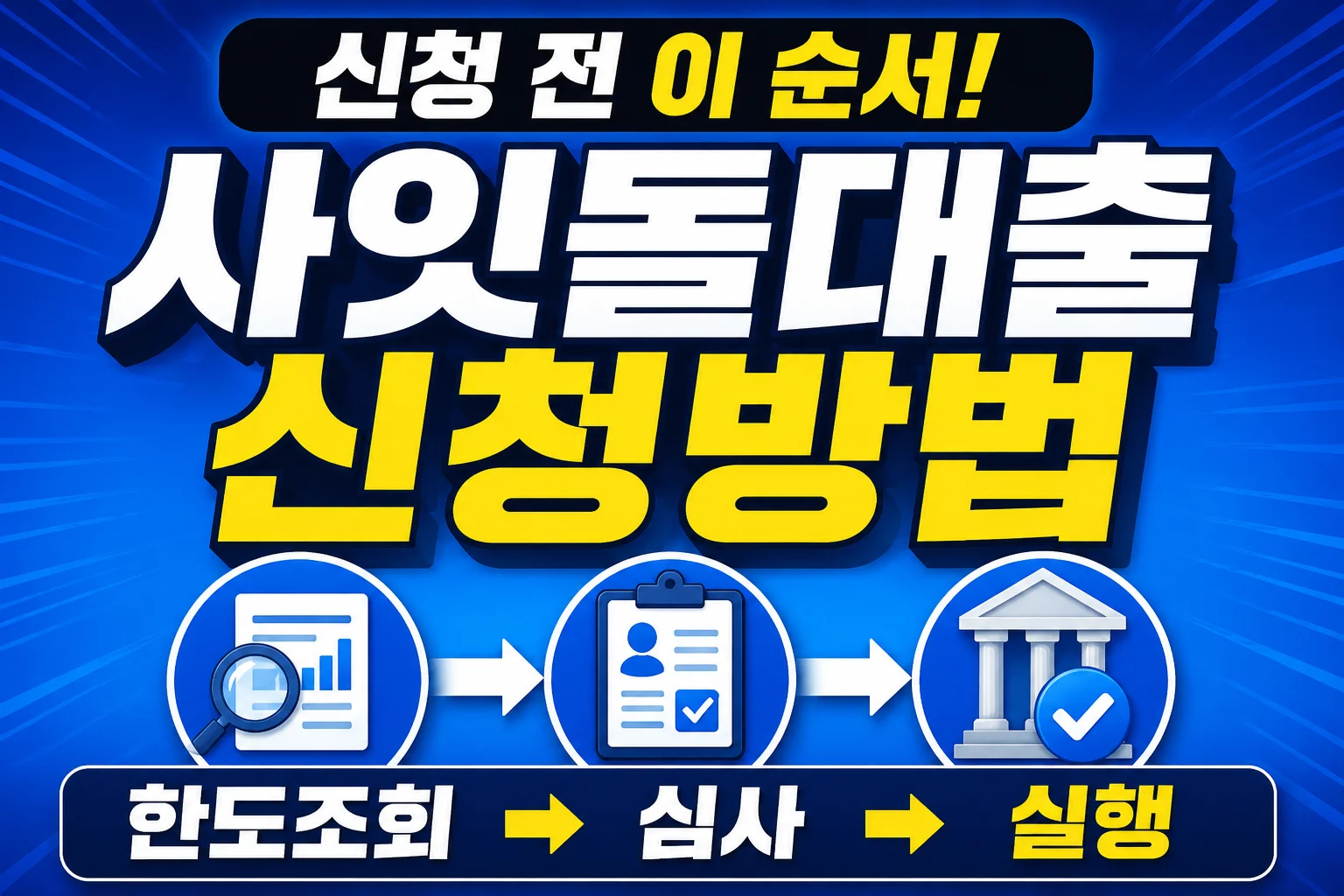 사잇돌대출 신청방법, 한도조회부터 실행 전 확인까지