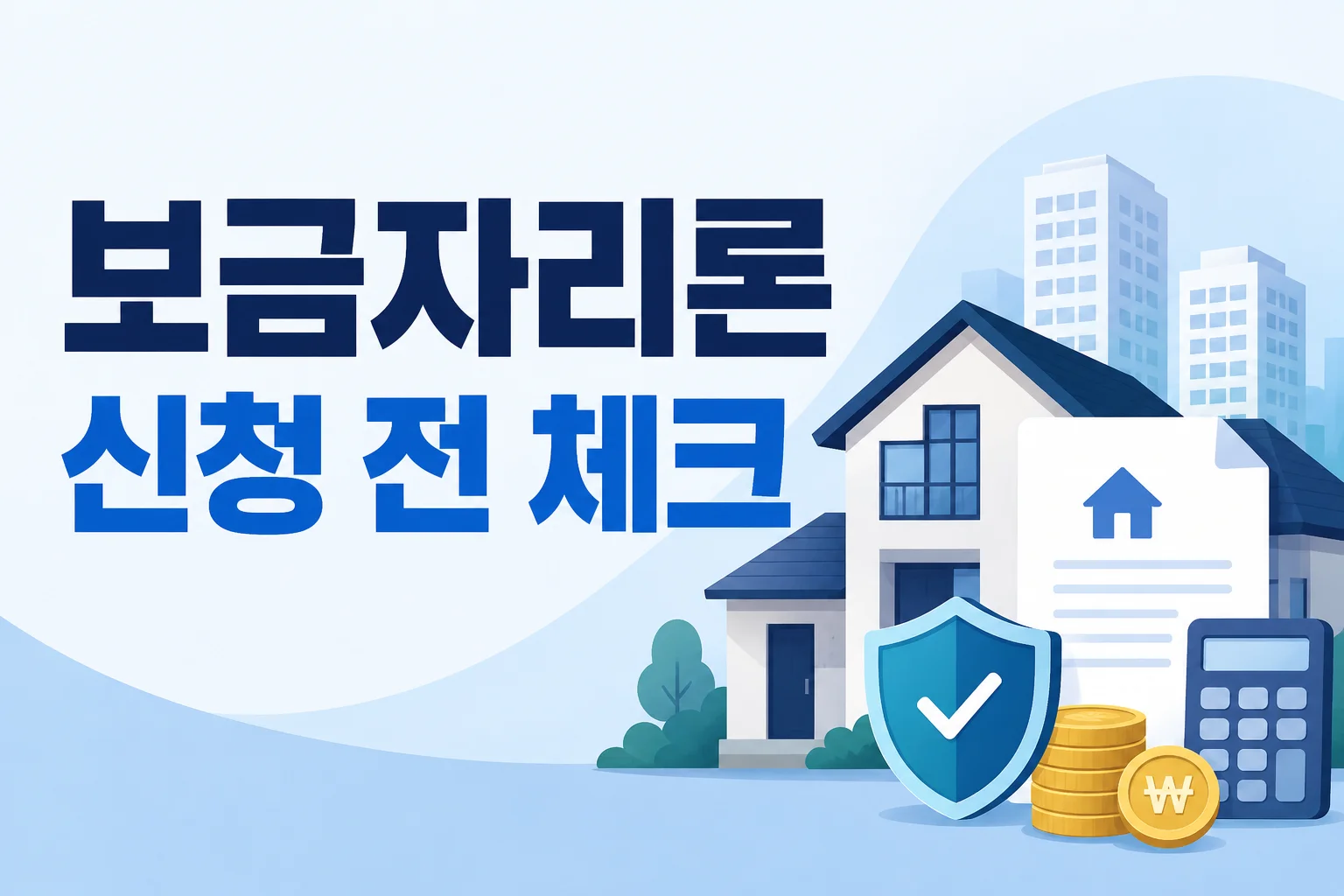 보금자리론 신청 전 대상·한도·서류 흐름 잡기