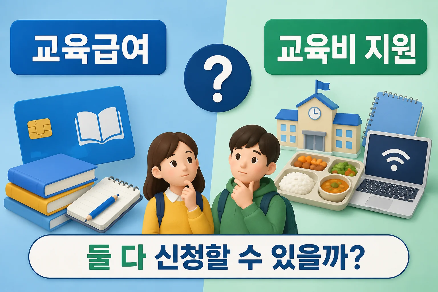 교육급여와 교육비 지원 차이, 둘 다 신청할 수 있을까