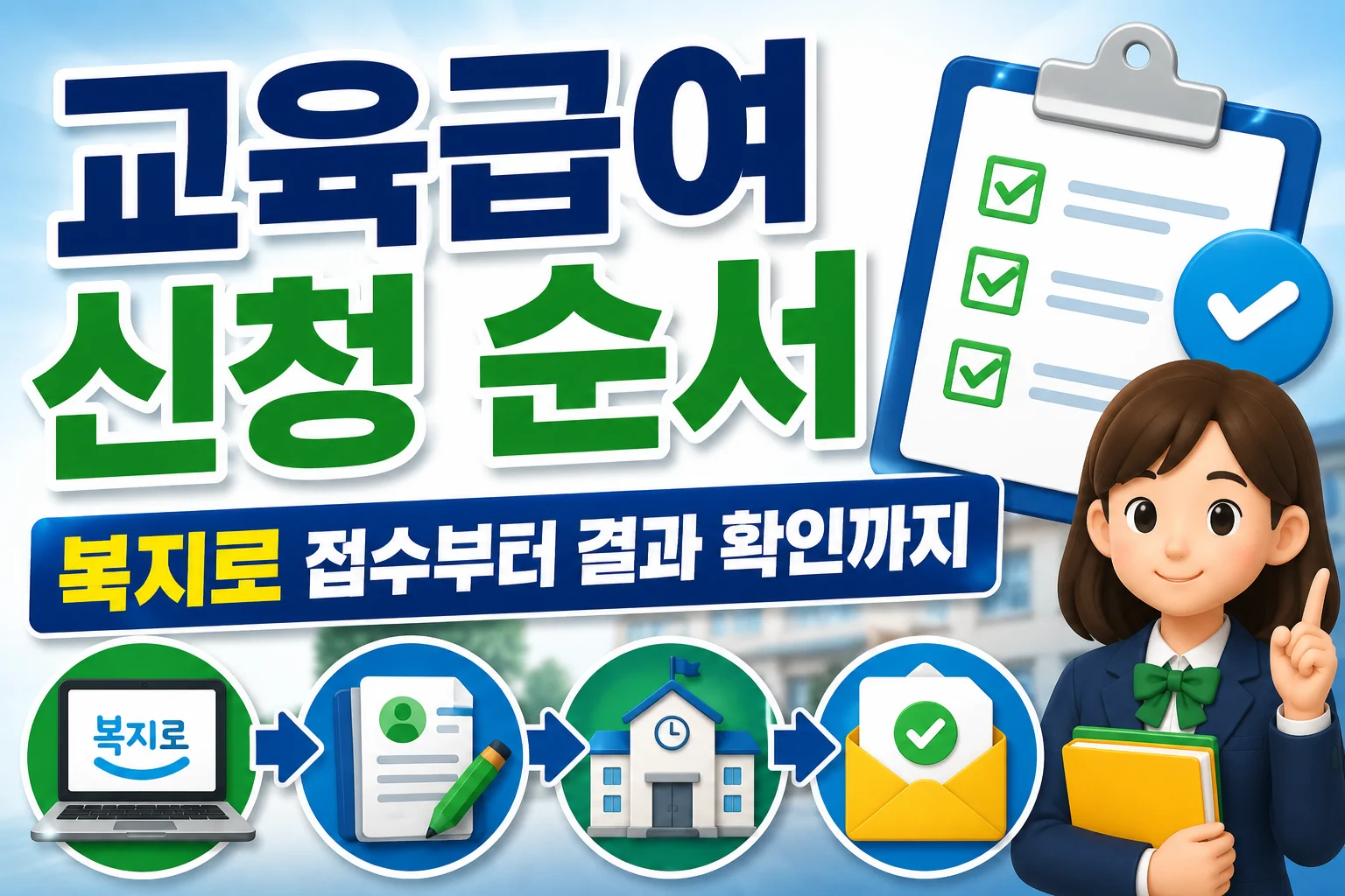 교육급여 신청 순서, 복지로 접수부터 결과 확인까지