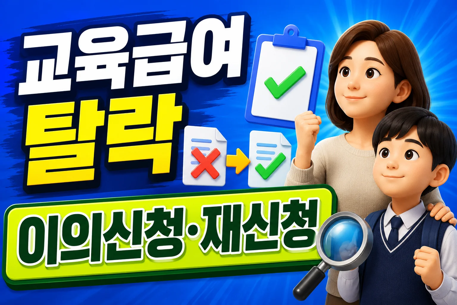 교육급여 탈락·중지 통보를 받았을 때 확인할 순서