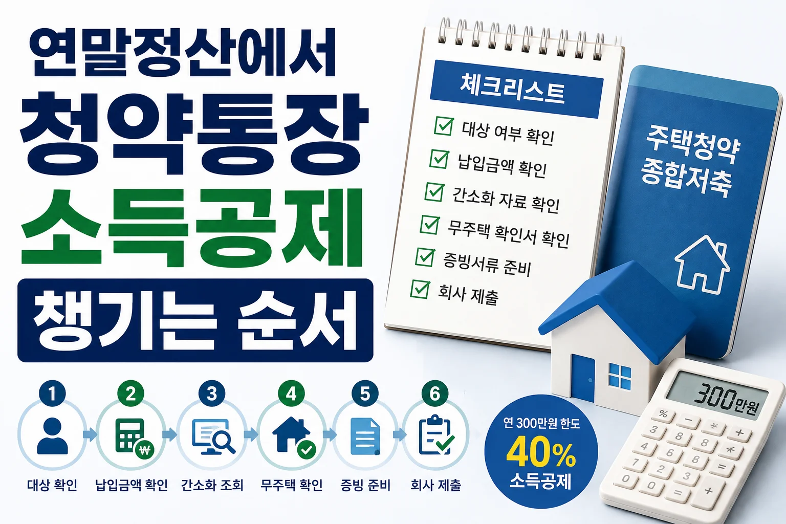 연말정산에서 청약통장 소득공제 챙기는 순서