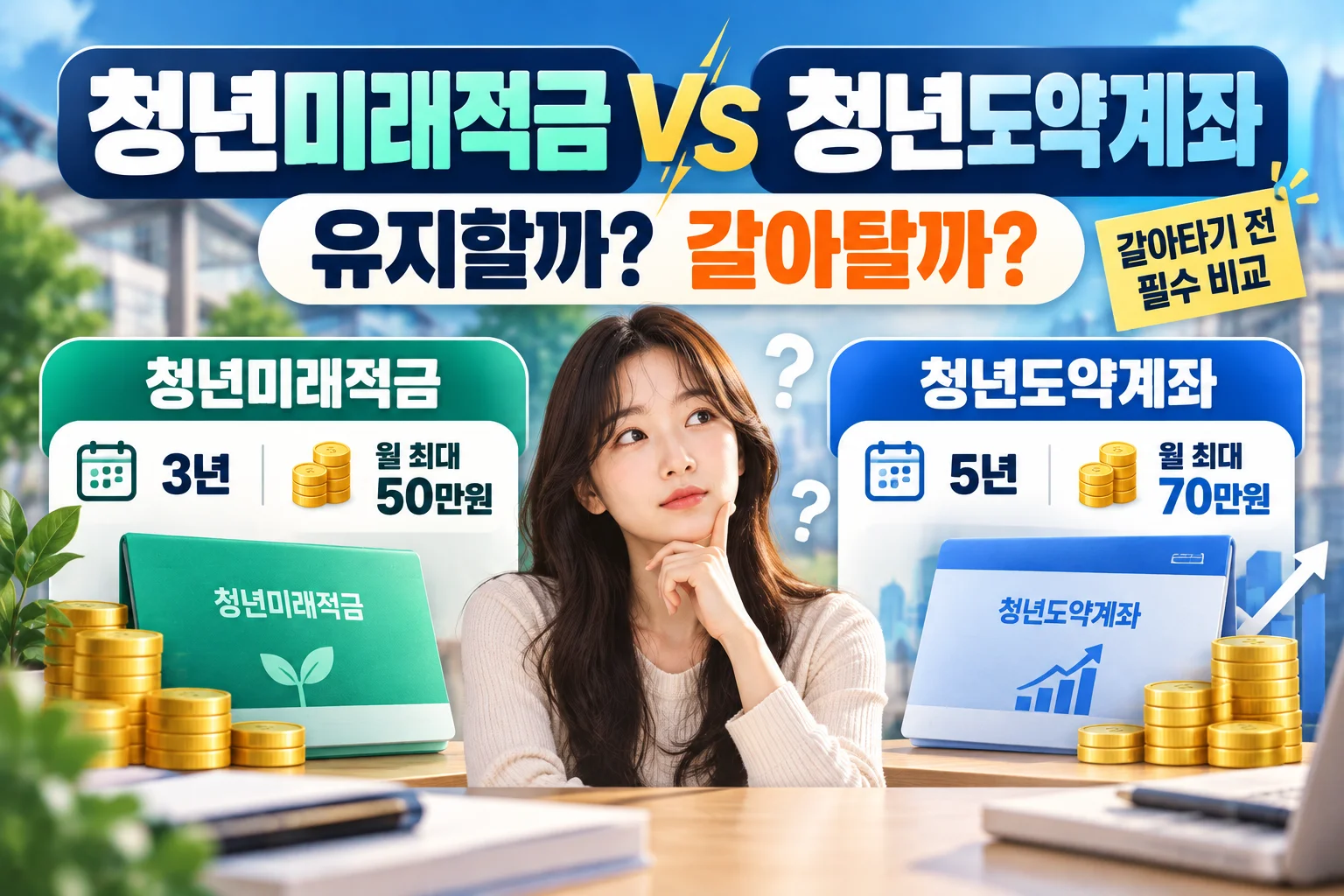 청년미래적금 vs 청년도약계좌, 갈아타기 전에 따져볼 차이