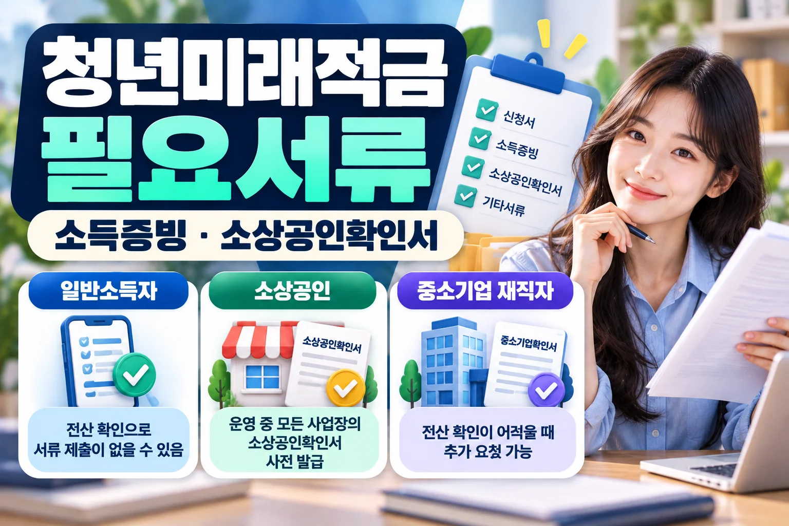 청년미래적금 필요서류, 소득증빙과 소상공인확인서 준비법