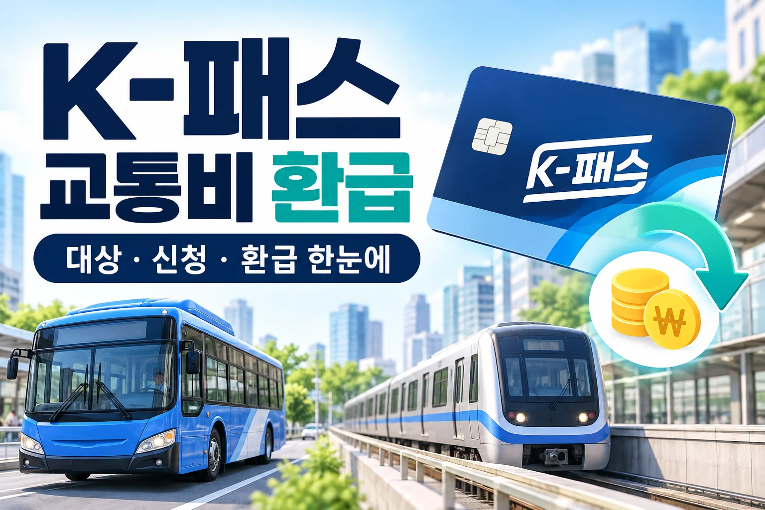 K-패스 교통비 환급, 대상부터 신청·환급까지 한눈에